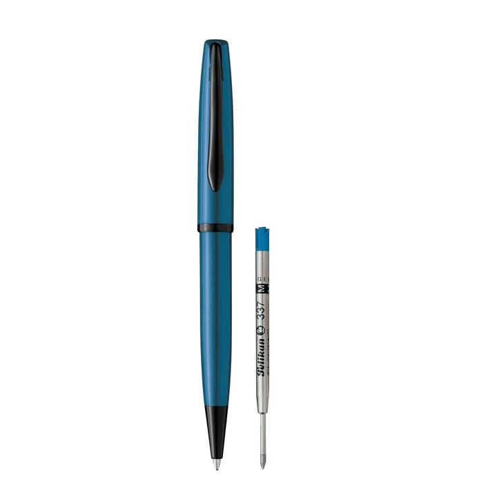 Pix Jazz Noble Elegance K36, aquamarine perlat vrac + rezerva pentru pix, Pelikan
