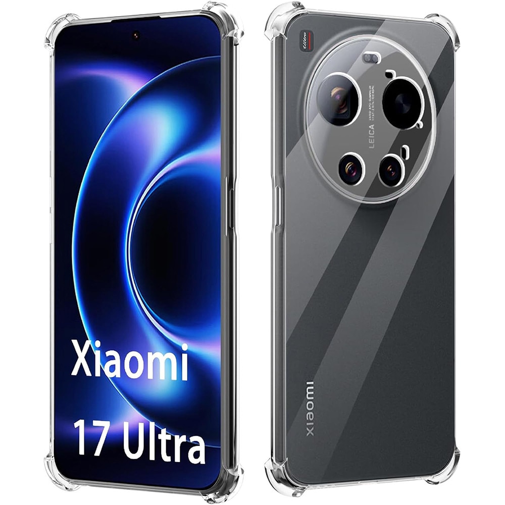 Husă de silicon compatibilă cu Xiaomi 17 Ultra 5G, cu colțuri întărite, transparentă, Anti Shock, 1,5mm