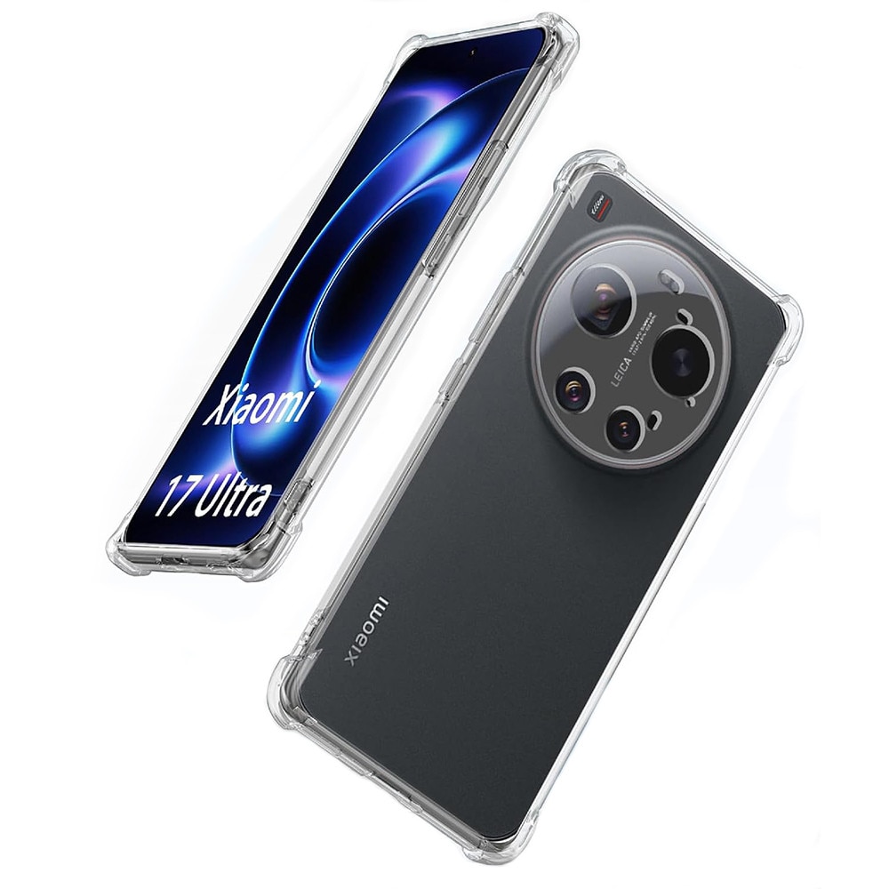 Husă de silicon compatibilă cu Xiaomi 17 Ultra 5G, cu colțuri întărite, transparentă, Anti Shock, 1,5mm