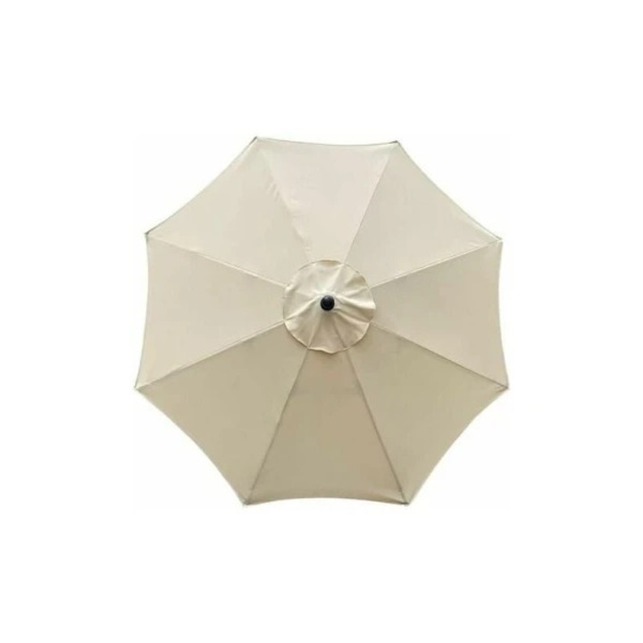 Husa de inlocuire pentru umbrela, 3 metri, 8 compartimente, impermeabila, rezistenta la UV, bej