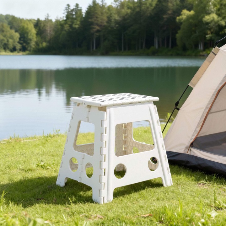 Сгъваем стол Northio, компактен, лек, пластмасов, многоцветен, 56x5x46см