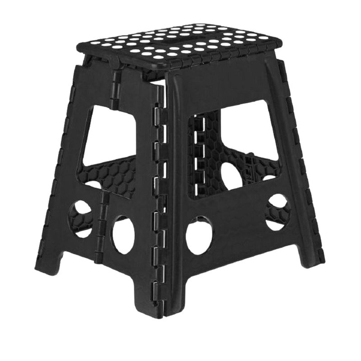 Сгъваем стол Northio, пластмаса и метал, 54x40x5см, капацитет 150кг, лесен за транспортиране