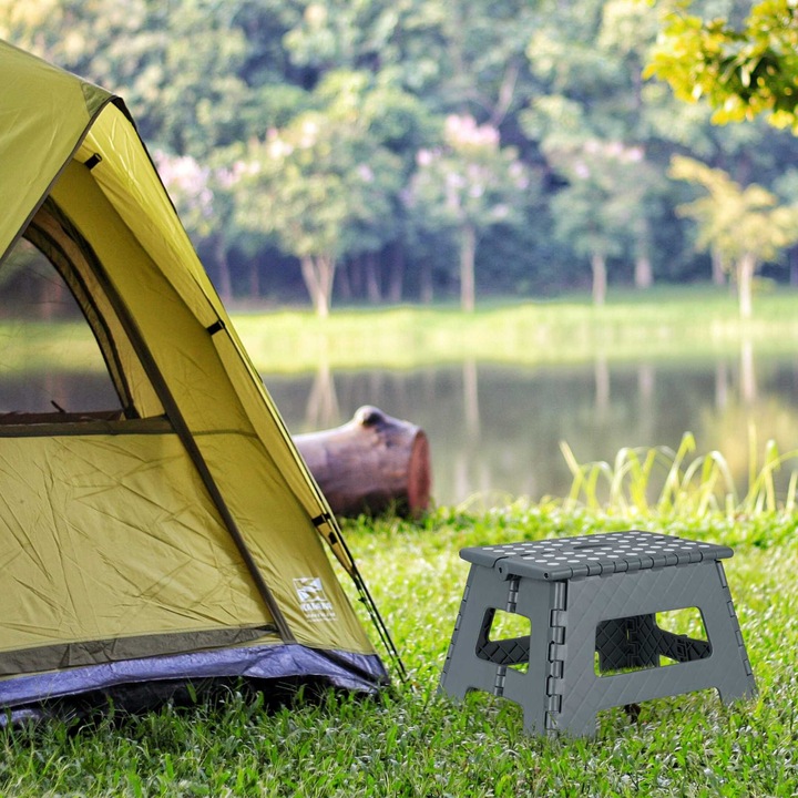 Сгъваем стол Northio, пластмасов, противоплъзгащ, многоцветен, 37x6см