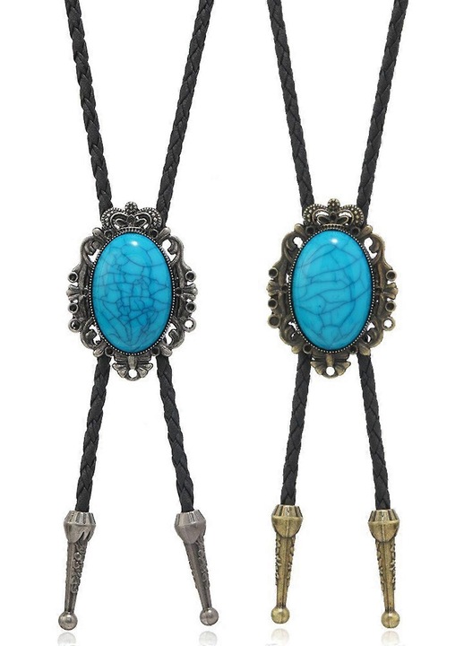 Bolo Tie Vintage Turcoaz, Bijuterii pentru Barbati