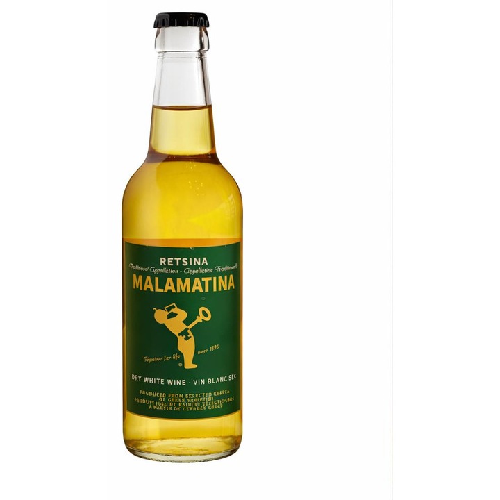 Vin alb, Retsina Malamatina 0, 5 L