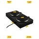 Plita electrica dubla portabila, 2500 W putere, 46x26x6 cm dimensiuni, 2.8 kg greutate