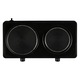 Plita electrica dubla portabila, 2500 W putere, 46x26x6 cm dimensiuni, 2.8 kg greutate
