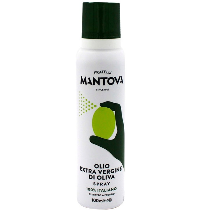 Ulei de măsline extravirgin spray, Fratelli Mantova, 100ml, presat la rece, Italia