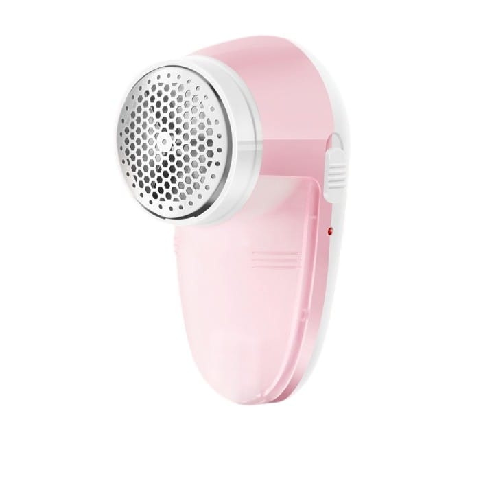Aparat Pentru Curatat Scame, Par Si Praf, Pentru Diferite Tipuri De Material, Cu Lame Din Otel Inoxidabil, Incarcare Prin USB Type-C, Cu Perie De Curatare si Cablu USB Incluse, 13x7 cm, Roz