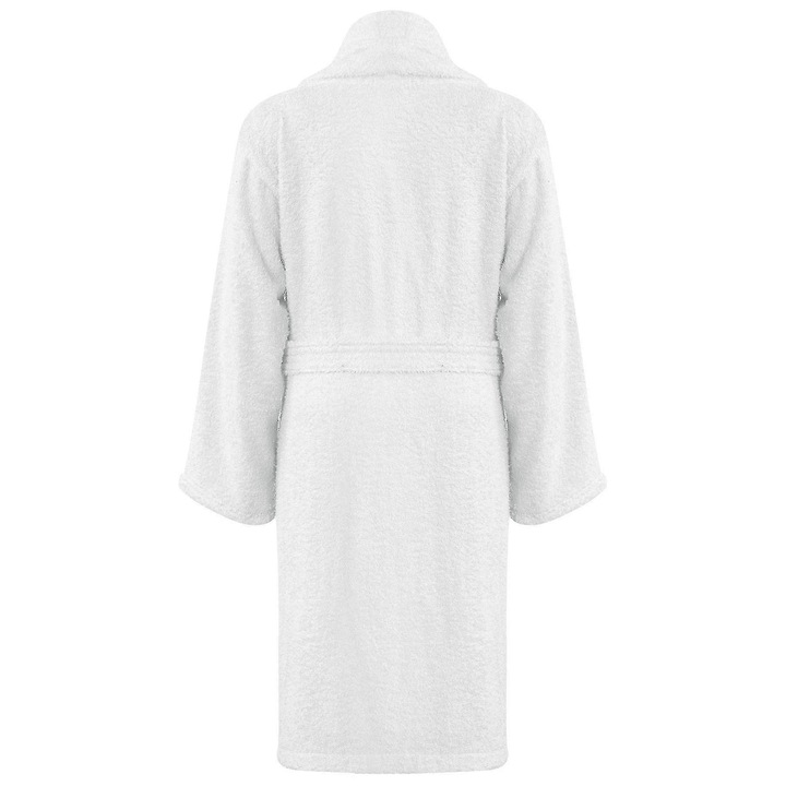 Halat de baie cu gluga pentru copii, 100% bumbac, alb, 11-12 ani, set prosoape