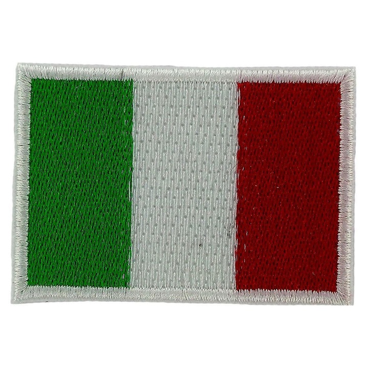 Patch Ecusson Brode Italia Thermocollant 3x5cm Set