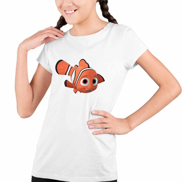 Tricou Copii Fete Finding Nemo Pestisor Desene Animate Ocean, Fehér