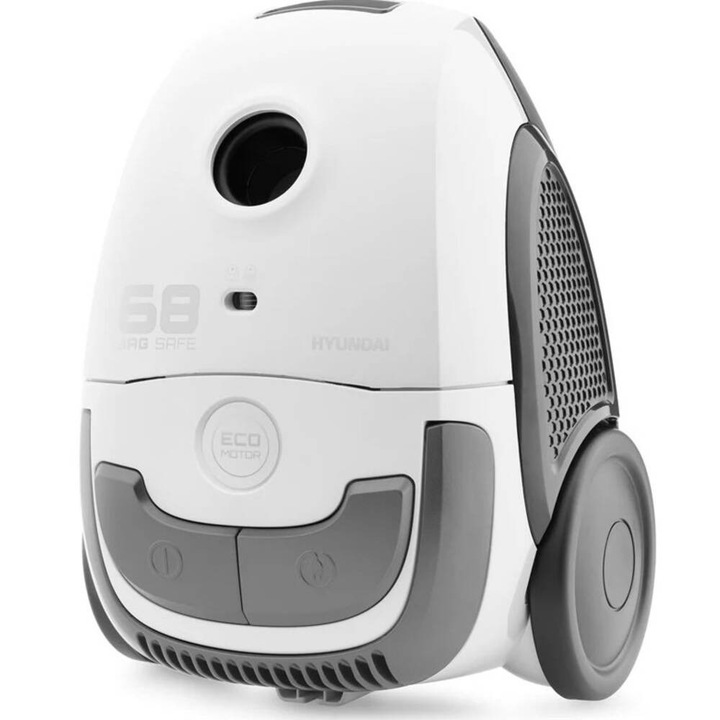 Aspirator cu sac Hyundai HYUVC068WG, 800 W, alb