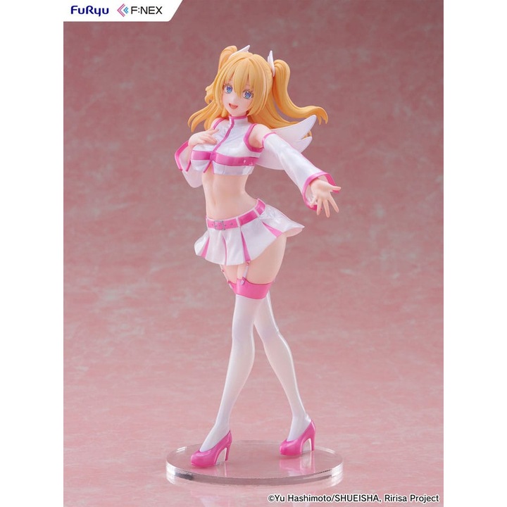 Figurina PVC 1/7 Liliel Aniol Paratrooperzy, 23 cm, multicolor, set cu baza eleganta