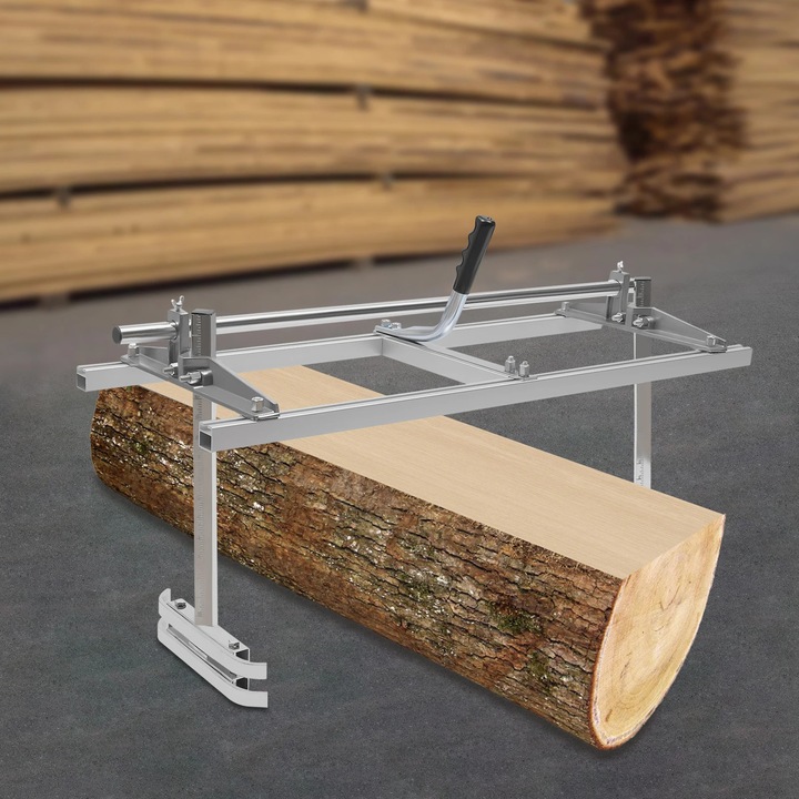 Gater pentru drujba, Sablon de taiere, Inaltime reglabila 1, 3–30, 5 cm, Marcaje de masurare precise, Grosime uniforma a scandurilor