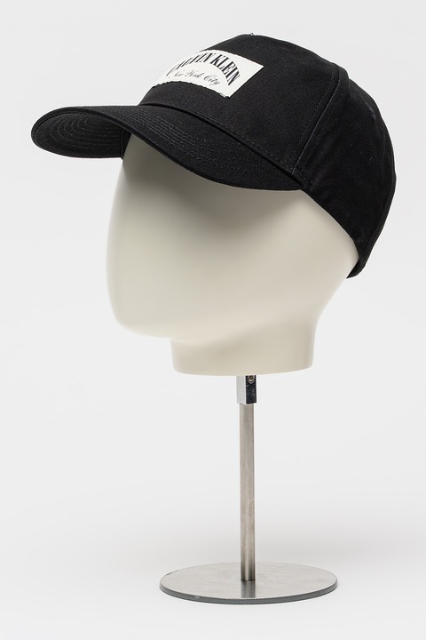 CALVIN KLEIN, Sapca de bumbac Heritage Crest, Alb, Negru