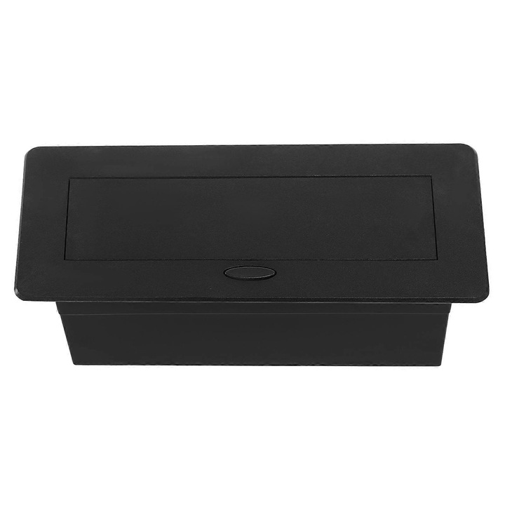 Priza pop-up, 2 USB + 2 prize Euro + 1 Type-C, aurie/silver/neagra, dimensiuni 26.6x11.8cm, set