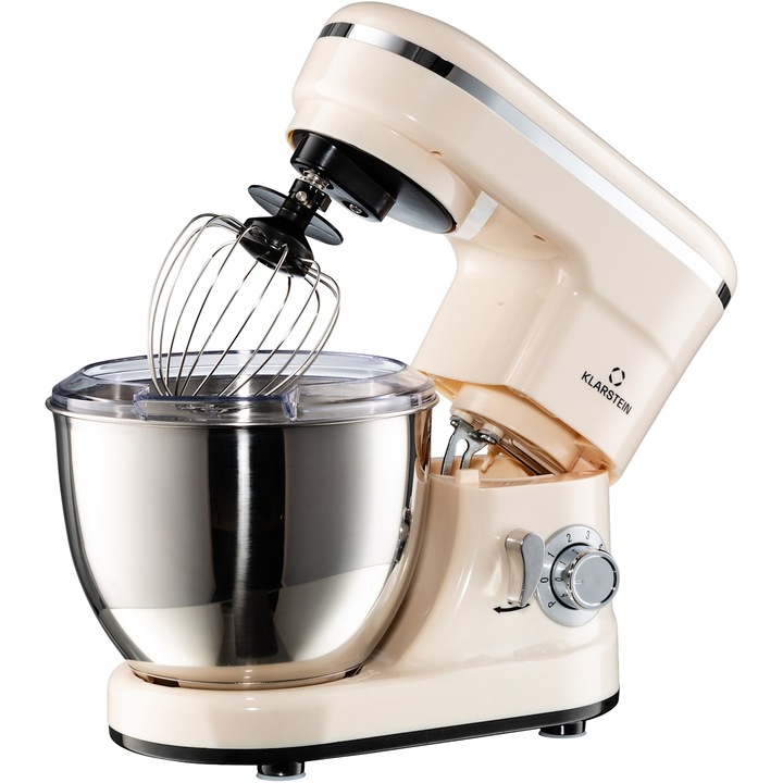 Robot de bucătărie Klarstein Bella Mini, 1200 W, 6 viteze, inox, 4 litri, funcție de pulsare