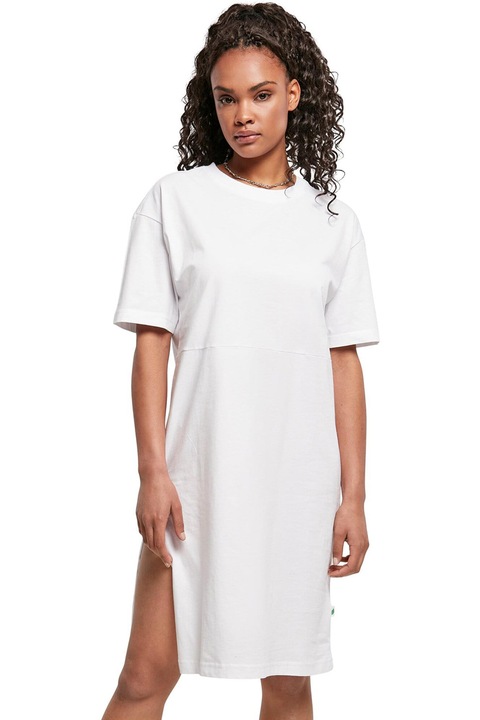 Urban Classics, Rochie supradimensionata de bumbac organic, Alb optic