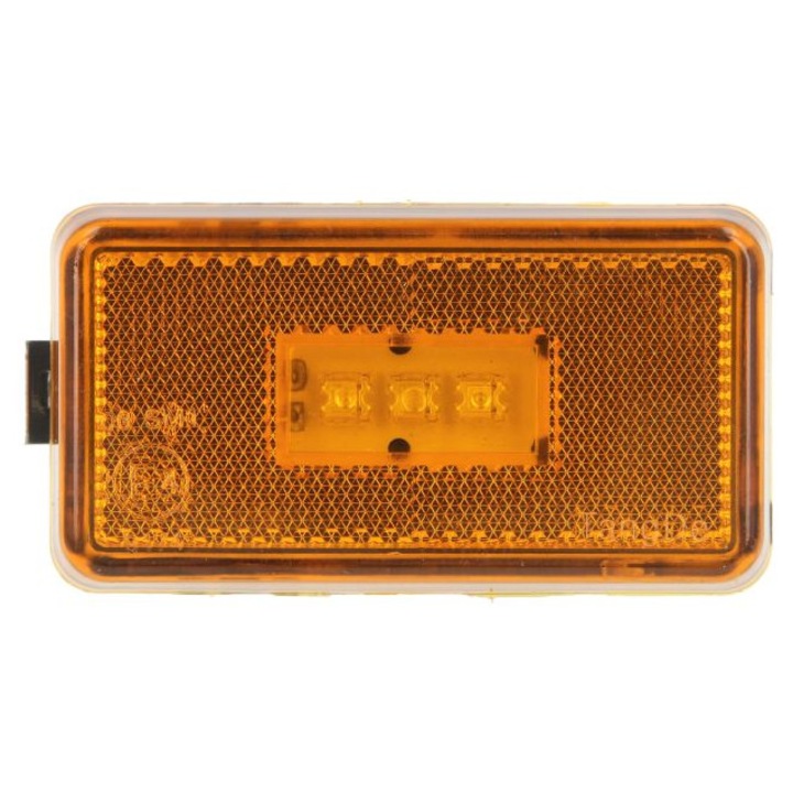 Lampa Gabarit Dreapta/Stanga Portocaliu Led Inaltime 55mm, Latime 103mm, Adancime 28mm Negru In Relief Fara Umeras 24v S