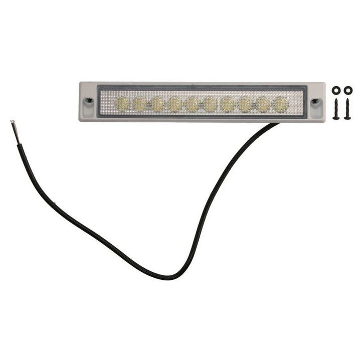 Lampa De Lucru (led 12/24v 19w 2200lm Numar Elemente Led: 10 Lungime: 271mm Inaltime: 48mm Adancime: 36mm Lungime Cablu: