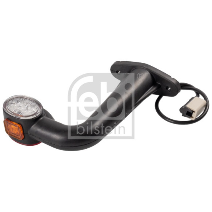 Lampa Gabarit Dreapta Alb/Portocaliu/Rosu Led, Latime 182mm Suprafata Lungime Cablu 500mm Pe Brat Lung 12/24v (conector: