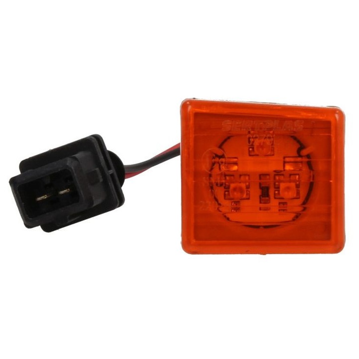 Lampa Gabarit Dreapta/Stanga Galben Led Inaltime 25mm, Latime 33mm Lungime Cablu 120mm 24v