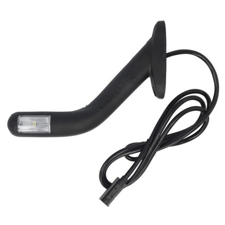 Lampa Gabarit Stanga Forma: Oval Alb/Portocaliu/Rosu Led Suprafata Lungime Cablu 1500mm Pe Brat Lung 12/24v (conector: C