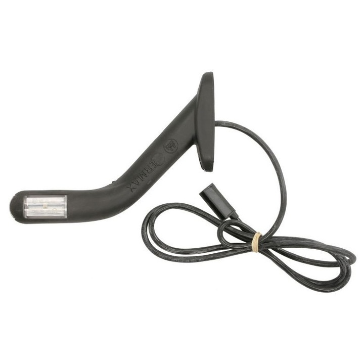 Lampa Gabarit Dreapta Forma: Oval Alb/Portocaliu/Rosu Led Suprafata Lungime Cablu 1500mm Pe Brat Lung 12/24v (conector: