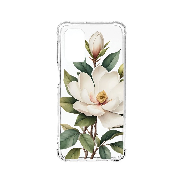 BestCase® Husa Anti Shock Compatibila cu Samsung Galaxy S20 FE, Floral - White Magnolia, 754423 AS 2052
