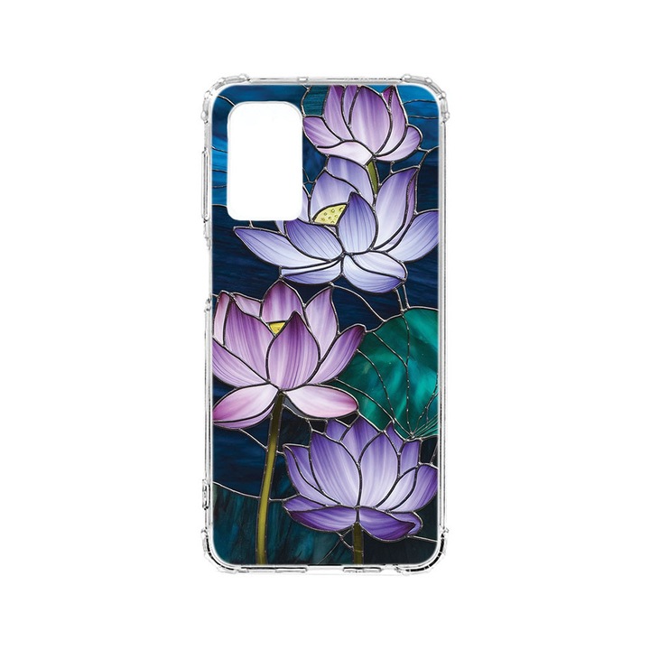 BestCase® Husa Anti Shock Compatibila cu Samsung Galaxy S20 FE, Floral - Stained Glass Lotus, 754423 AS 2072