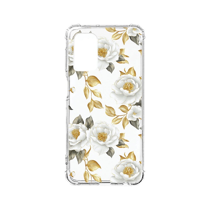 BestCase® Husa Anti Shock Compatibila cu Samsung Galaxy S20 FE, Floral - Aesthetic Golden Camellia, 754423 AS 2075