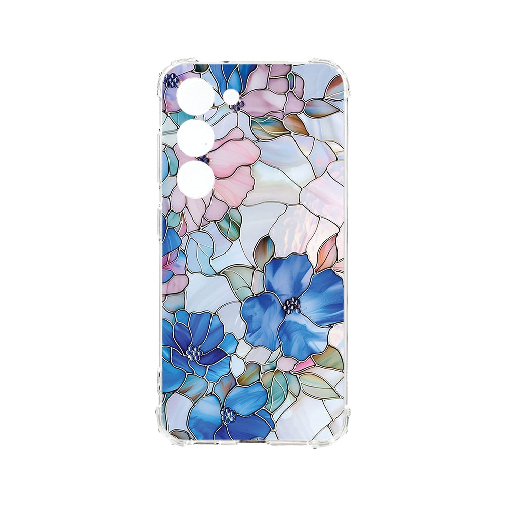 BestCase® Husa Anti Shock Compatibila cu Samsung Galaxy S22, Floral - Stained Glass Hydrangea, 1118480 AS 2081