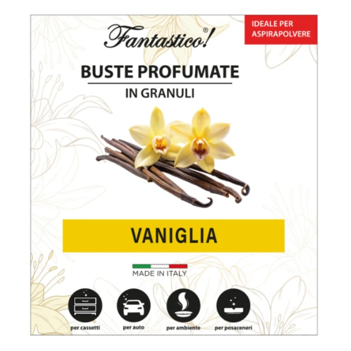 Plic granule odorizant Fantastico, Vanilie, 40gr