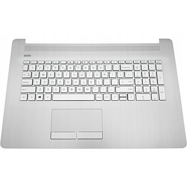 Опора за длани и клавиатура за HP 17-BY 17-CA, QWERTY, сребриста