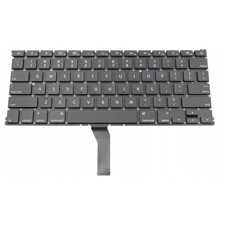 Tastatura cu iluminare LED pentru MacBook Air A1369 A1466, QWERTY, cu tasta Enter mica