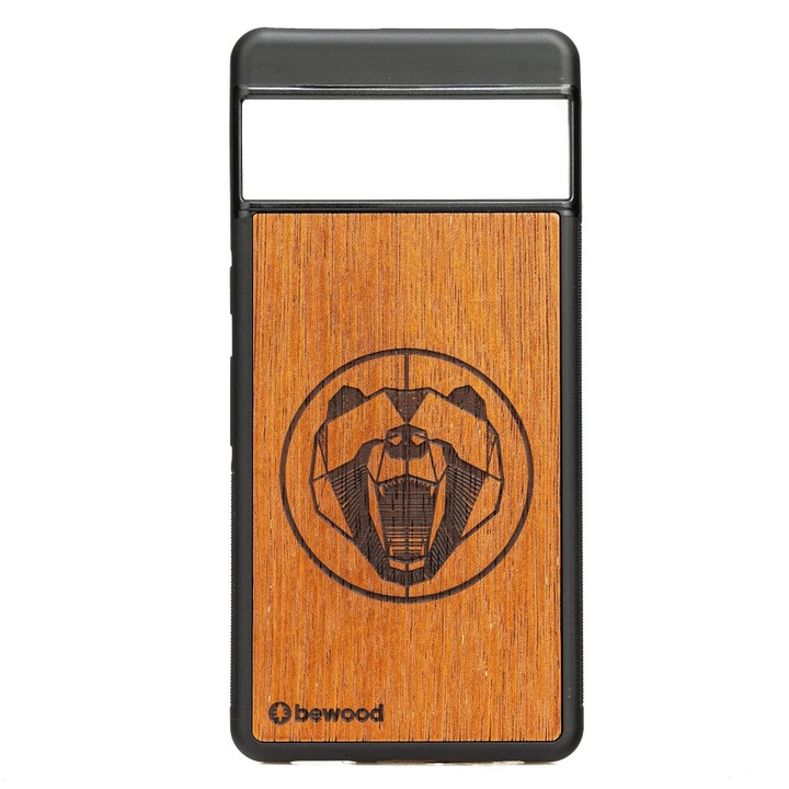 Husa telefon Google Pixel 7 Pro, Bewood, Merbau, 100% protectie, usoara, naturala