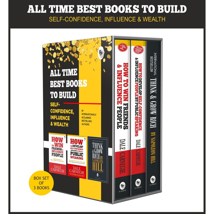 All Time Best Books to Build Self-Confidence, Influence & Wealth (Box Set) - Dale CarnegieNapoleon Hill, editia 2021