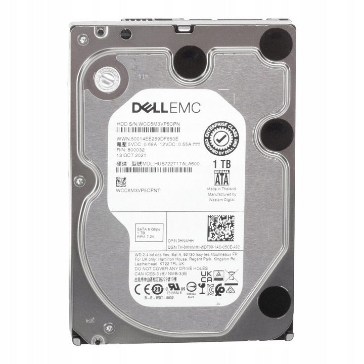 Merevlemez 1TB Dell 7200RPM SATA III 3.5''