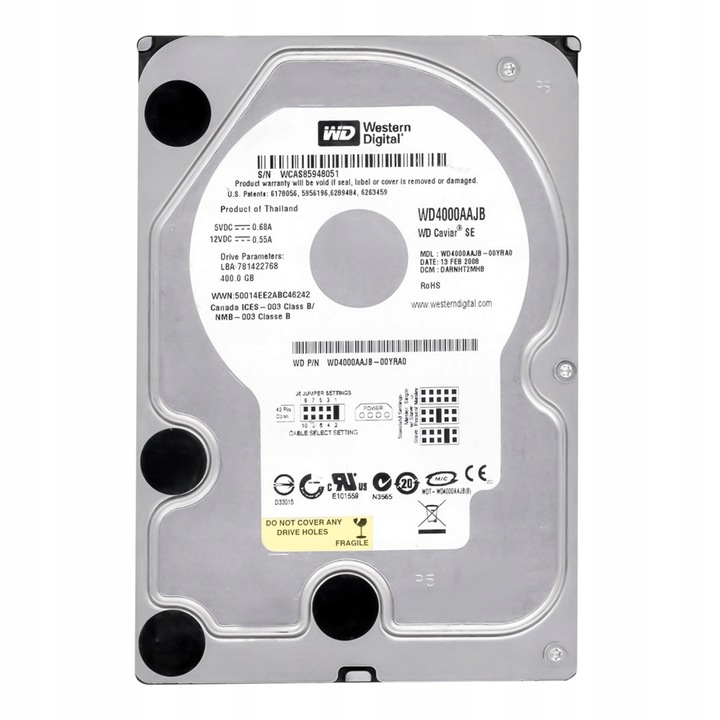 Hard Disk 3.5'' 400GB 7200RPM 8MB ATA CAVIAR SE