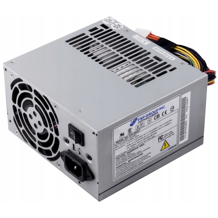 Sursa PC FSP ATX-250GT 250W ATX 20-PIN, 12V 4-PIN, 6-PIN, 4x MOLEX, 2x FDD