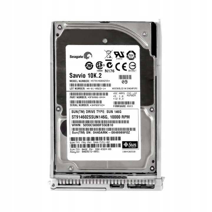 Hard Disk 2.5" SUN 146GB SAS 10K 16MB
