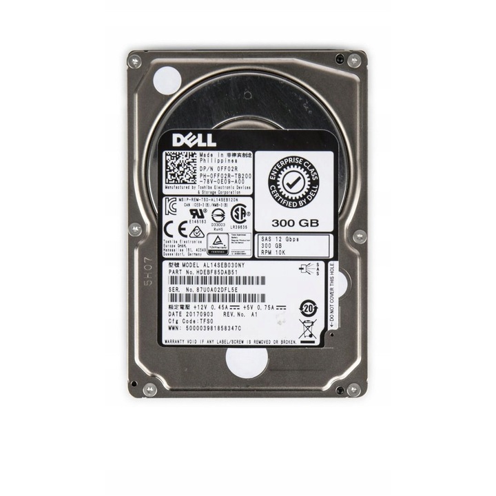 Hard Disk 300GB Dell 10K SAS 2.5''