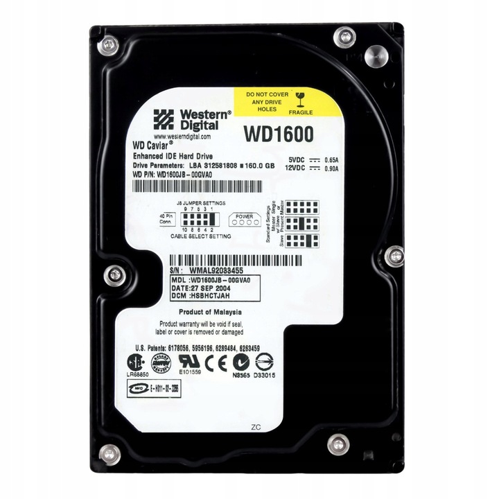 Hard Disk 3.5'' 160GB WD1600JB, 7200RPM, 8MB, ATA