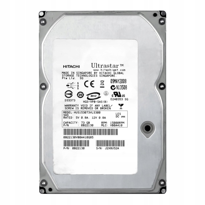 Hard Disk 3.5'' Hitachi UltraStar 15K300 73GB 15000RPM 16MB SAS