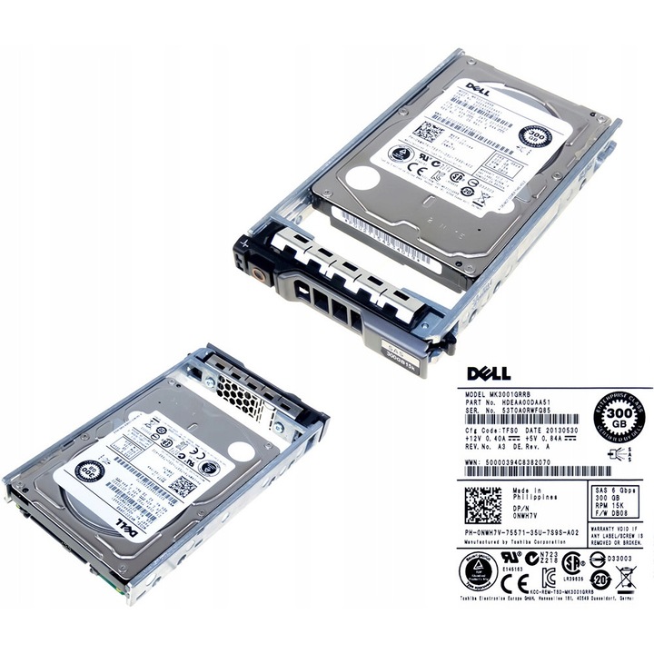 Hard Disk 2.5'' DELL 300GB 15K 32MB SAS-2