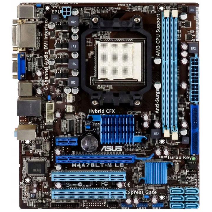Placa de baza microATX, M4A78LT-M LE, AMD 760G, DDR3, 208x244mm
