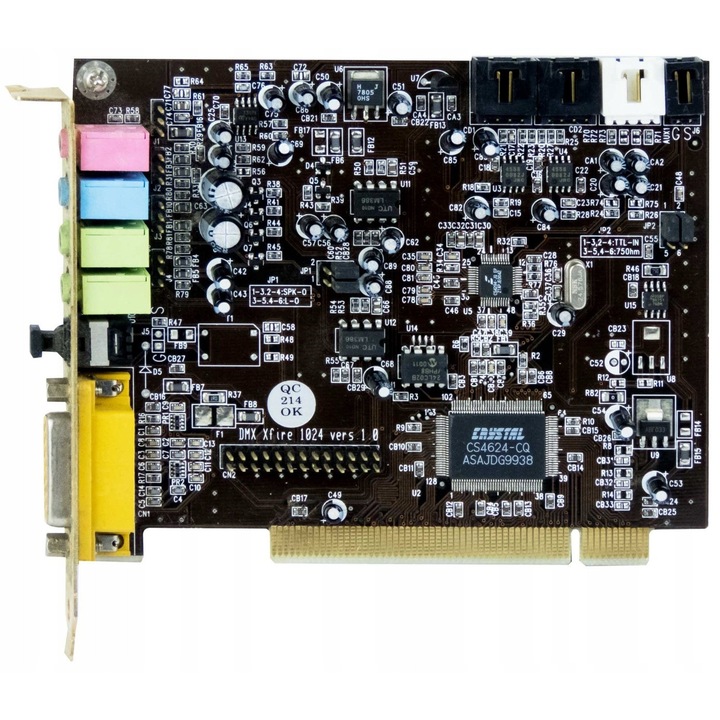 Hangkártya, Terratec, DMX XFIRE 1024 VERS 1.0, PCI, S/PDIF, MIDI