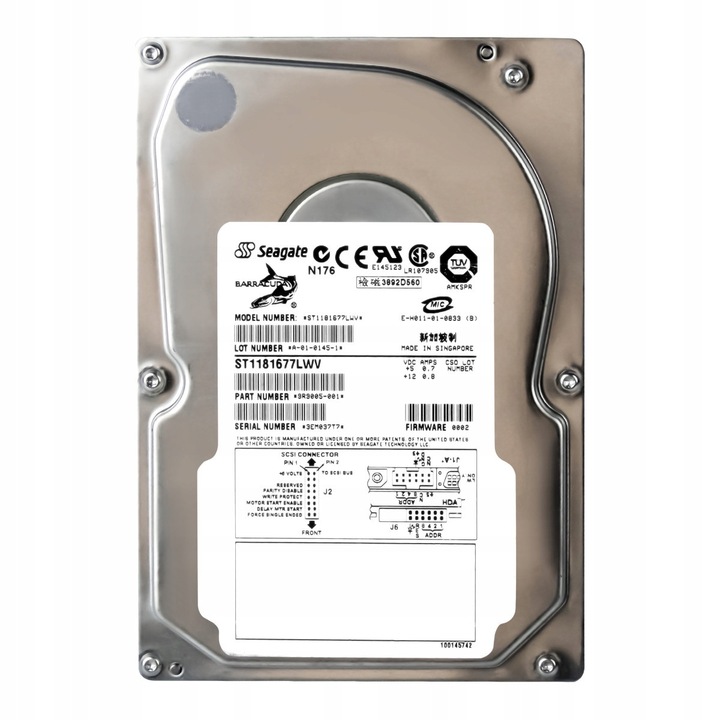 Hard Disk 3.5'' BARRACUDA 181GB 7200RPM 16MB SCSI U160