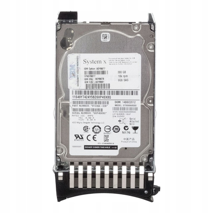 Merevlemez 300GB 10K 64MB SAS-2 2.5'' IBM